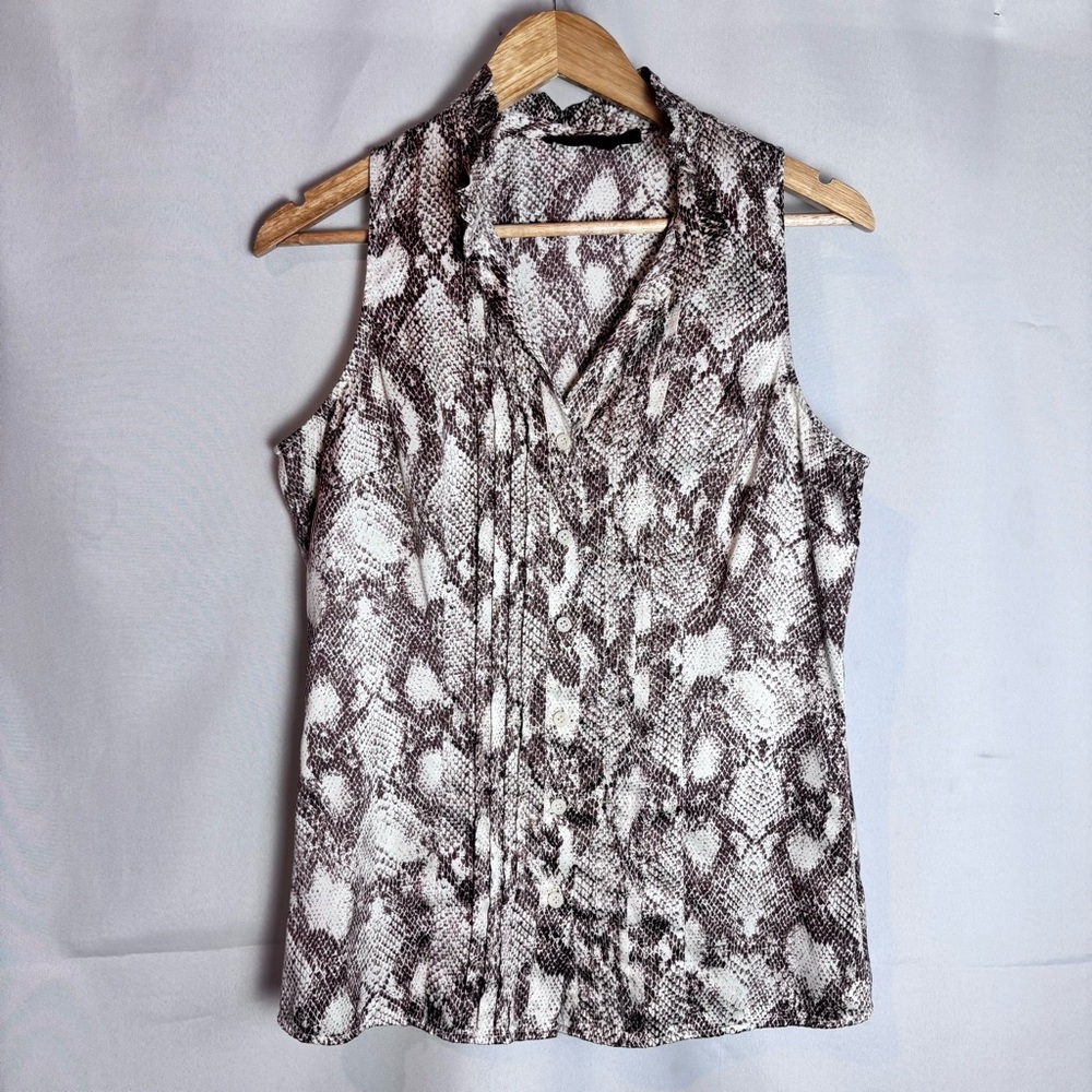The Limited Sleeveless Snake Print Blouse Top - Women’s Medium
